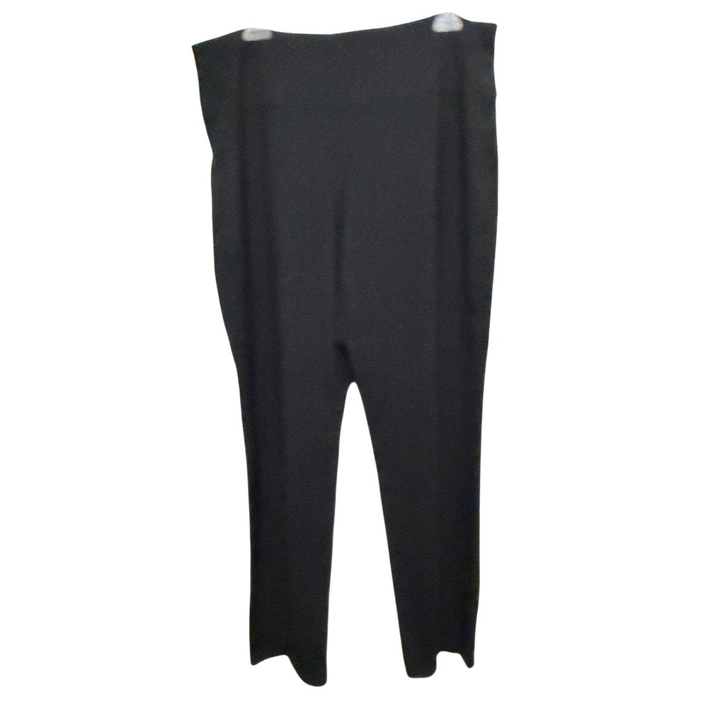 J. Jill Wearever Smooth-Fit Slim Ankle Pants Black Large Rayon Lycra Stretch